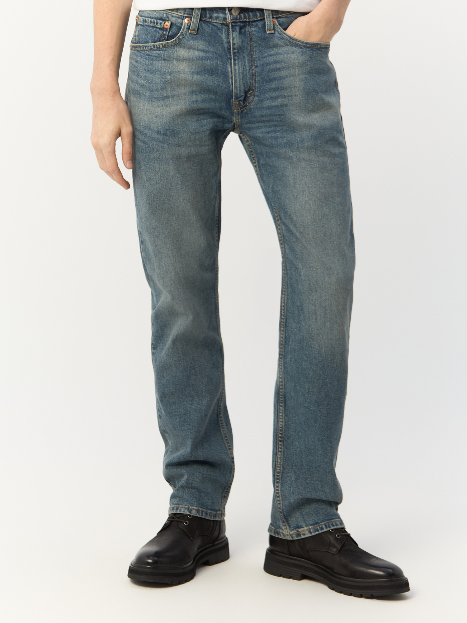 

Джинсы Levi's для мужчин, тёмно-голубые, размер W38-L32, 00514-1493, Синий, 00514-1493