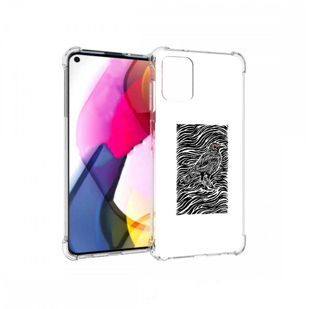 

Чехол MyPads Tocco для Motorola Moto G ворон в абстракции (PT227060.366.272), Прозрачный, Tocco