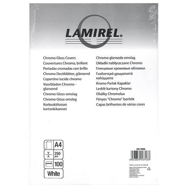 

Обложка для переплета А4 Fellowes Lamirel, 250мкм, картон, черный глянец, 100шт. LA-78692