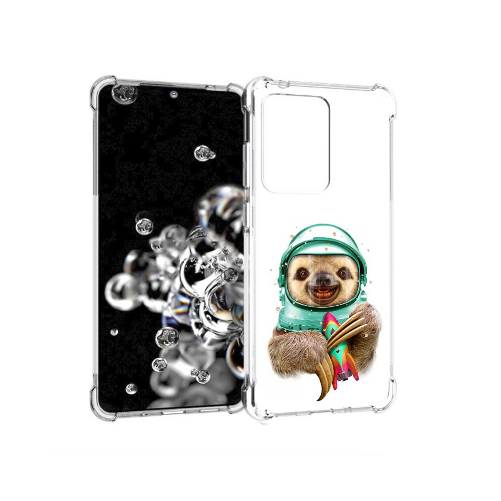 

Чехол MyPads Tocco для Samsung Galaxy S20 Ultra Ленивец астронавт (PT144384.494.104), Прозрачный, Tocco