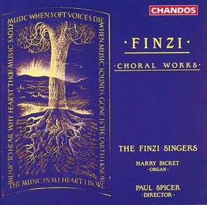 

Finzi: Choral Works / Harry Bicket, Finzi Singers. Paul Spicer, 1 CD