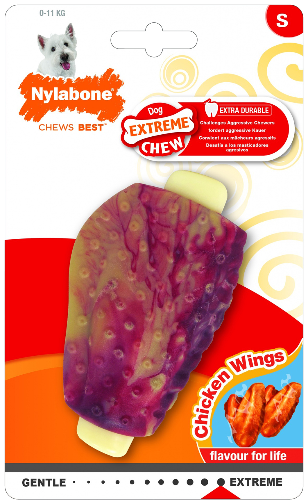 

Игрушка для собак Nylabone Куриное крылышко экстра-жесткое, S