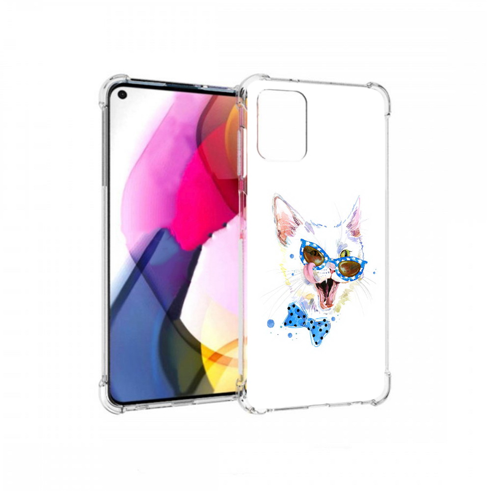 

Чехол MyPads Tocco для Motorola Moto G белый кот (PT227060.366.229), Прозрачный, Tocco