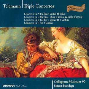 Telemann: Triple Concertos / Collegium Musicum 90. Simon Standage