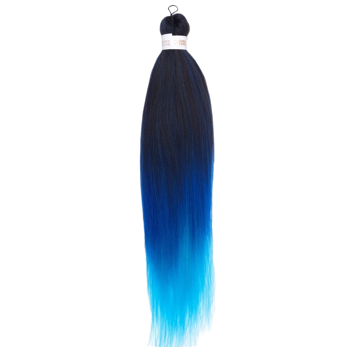 Канекалон SIM-BRAIDS трёхцветный, 65 см, цвет голубой/синий/чёрный(#FR-34) 7437801 плавки для плавания onlytop р 50 чёрный голубой