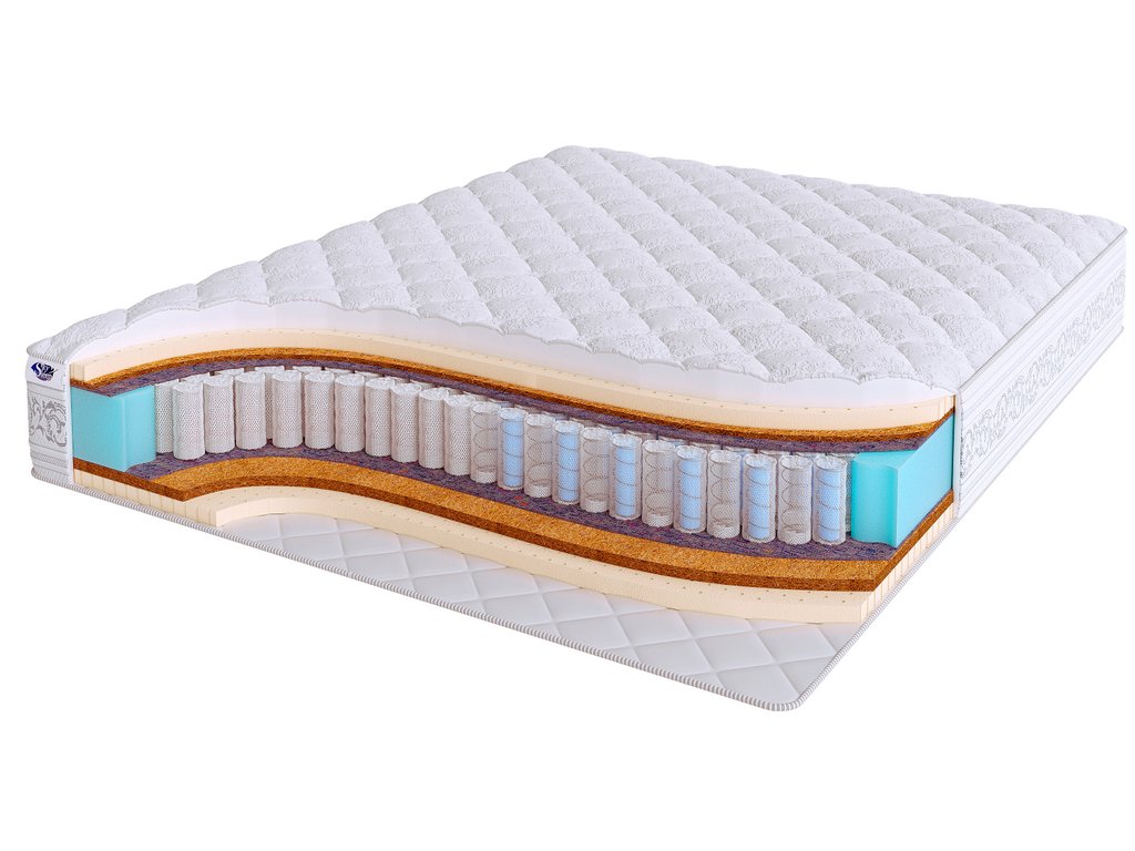 

Матрас Real Zone Duo Medium S500/DS 220x185, Белый, Real Zone Duo Medium S500/DS