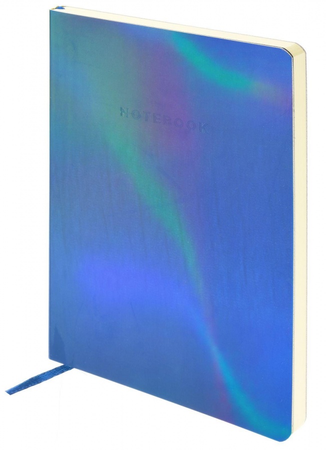 

Записная книжка Lorex В6 Holography 80 листов линейка синяя голография