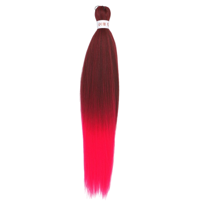 Канекалон SIM-BRAIDS двухцветный, 65 см, цвет красный/розовый(#FR-3) 7437774