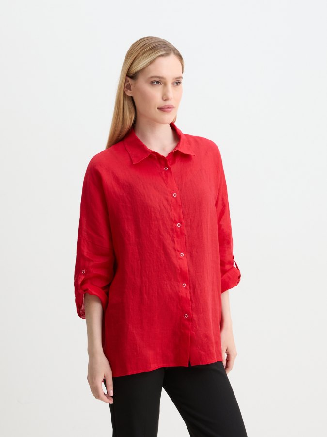 

Блуза женская Maison David BLN922 красная XL, Красный, BLN922