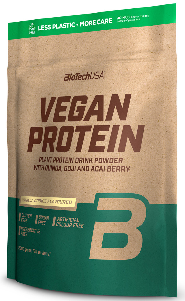 фото Вегетарианский протеин biotechusa vegan protein 2000 г. ванильное печенье