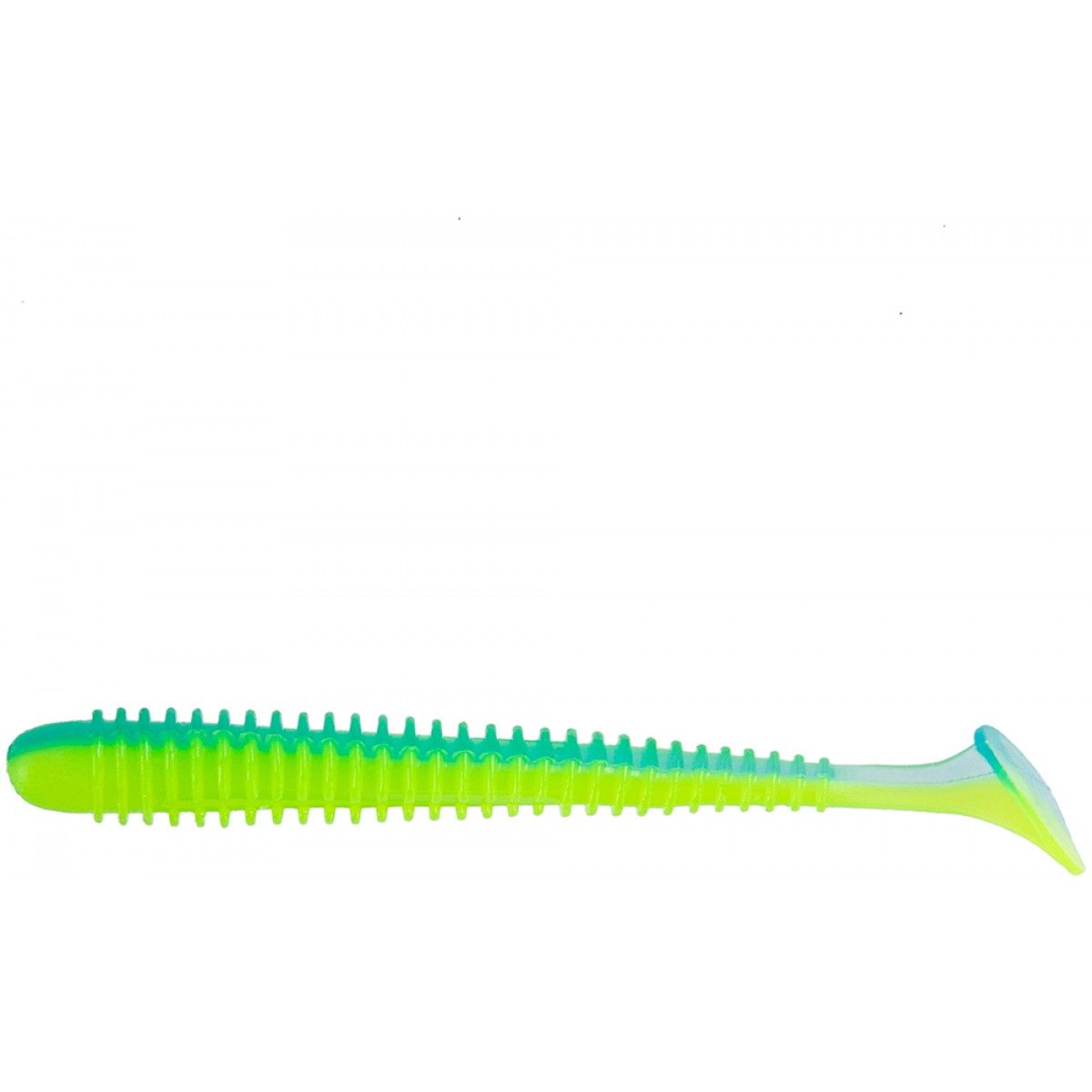 

Виброхвост helios liny catcher 2,35"/6 см blue lime 12шт. (hs-5-040), Helios, 11368437