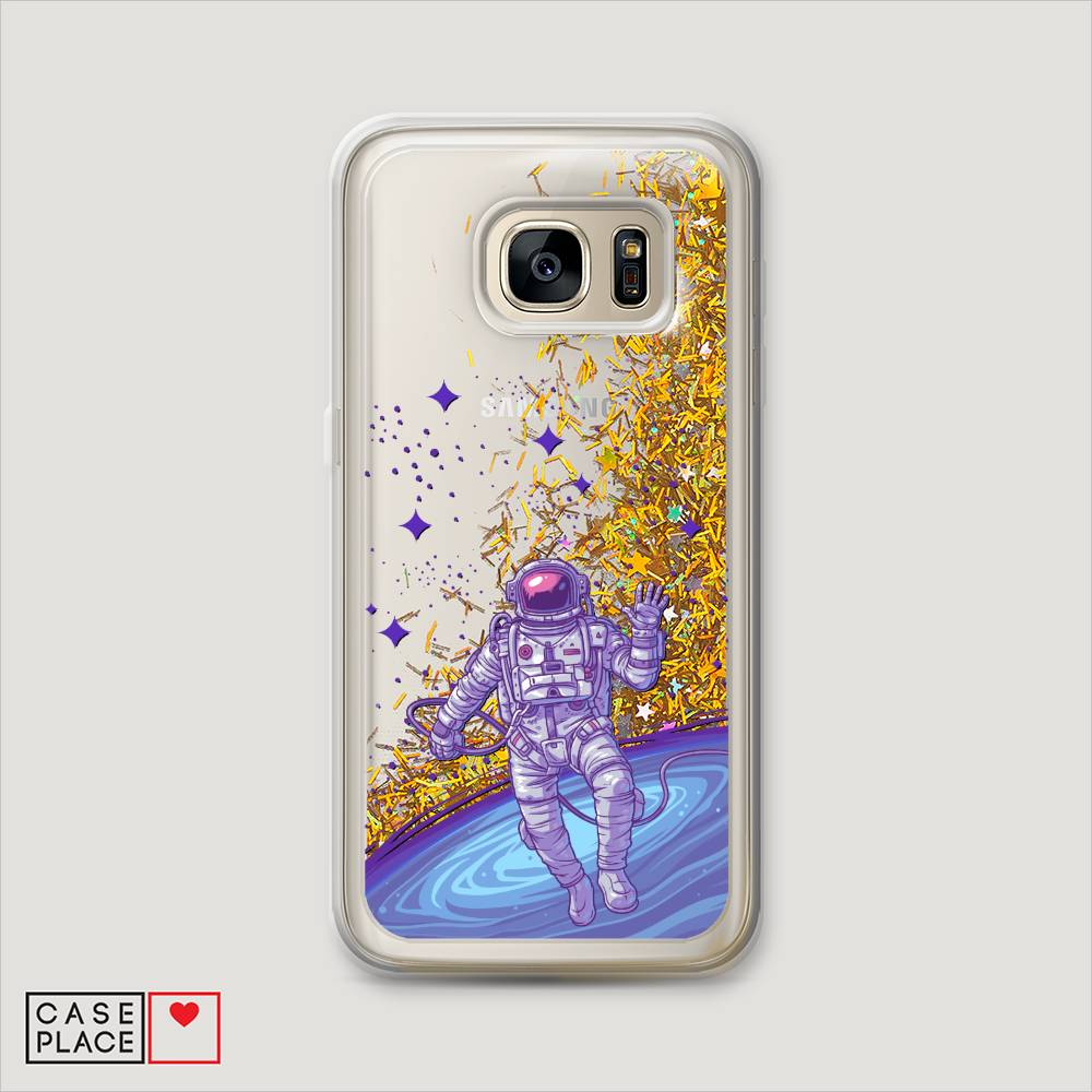 

Чехол Awog на Samsung Galaxy S7 "Космонавт в открытом космосе", Синий, 24590-1