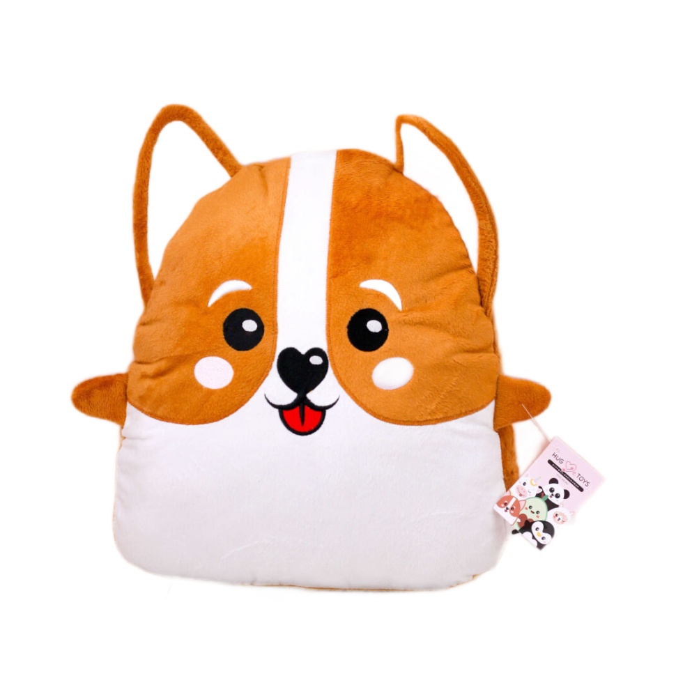 фото Мягкая игрушка hugme toys корги, 40 см hmt-005 nobrand