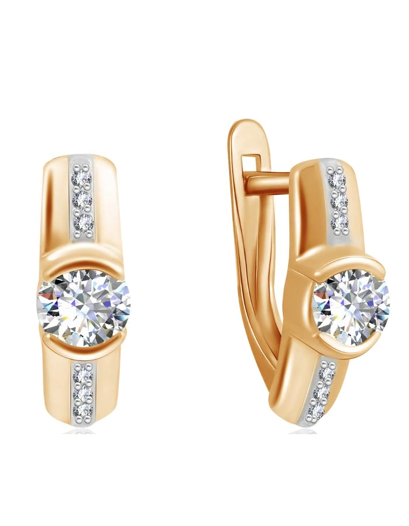 

Серьги из золота TEO MAORI 902-7003, фианит, 902-7003