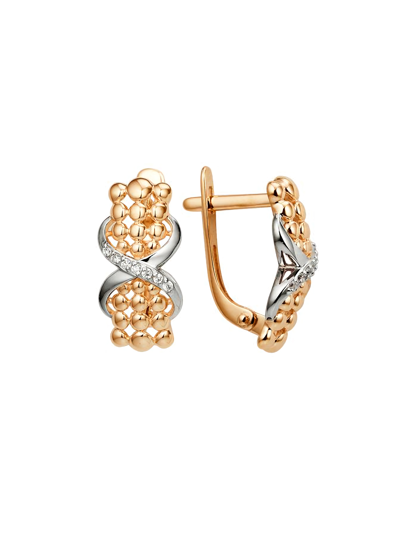 

Серьги из золота TEO MAORI 9006932-1102, фианит, 9006932-1102