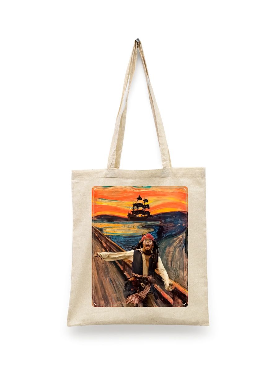 

Шоппер унисекс СувенирShop Пираты карибского моря/Джек Воробей 6, белый, Пираты карибского моря/Джек Воробей 6