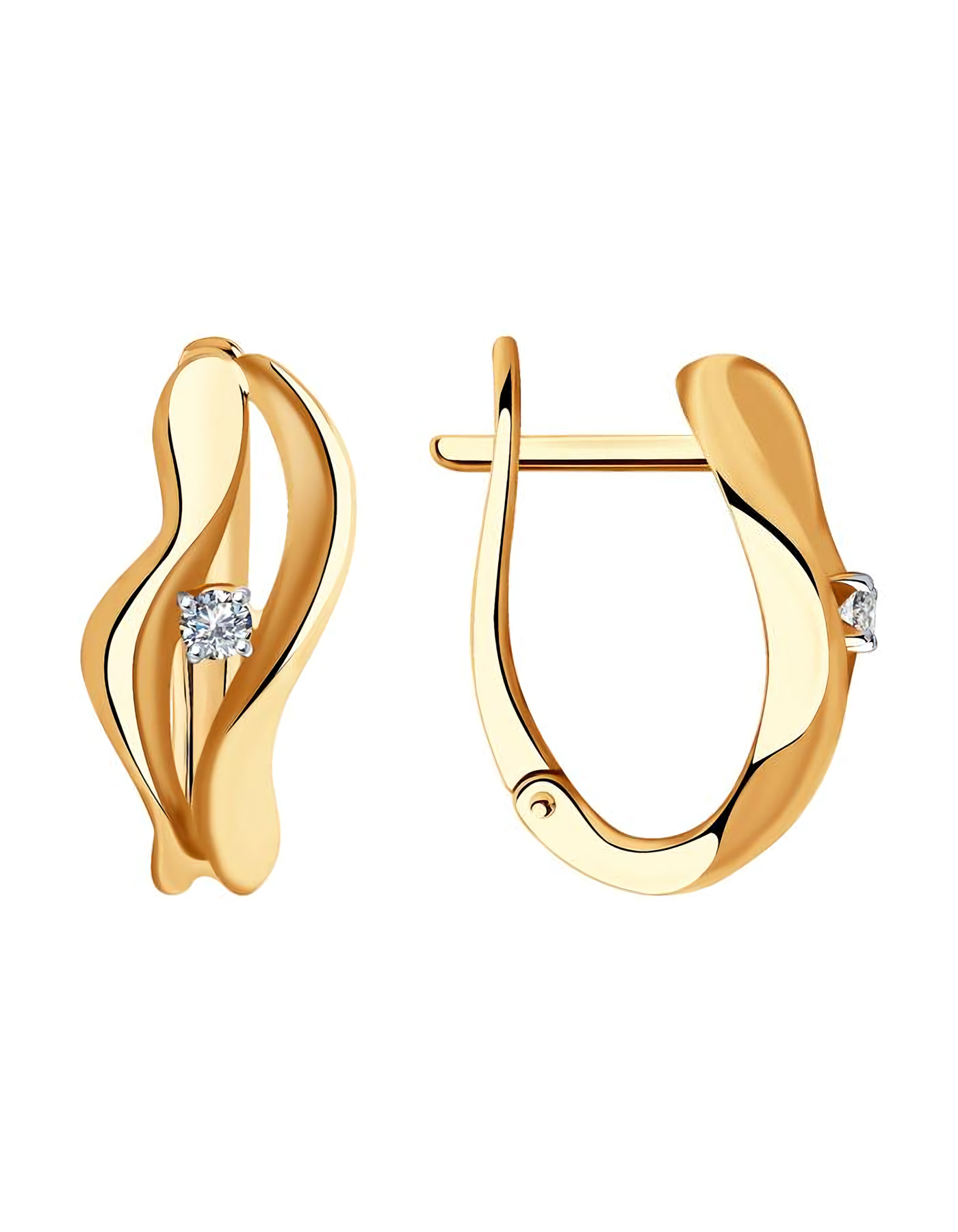 

Серьги из золота TEO MAORI 91021437, бриллиант, 91021437