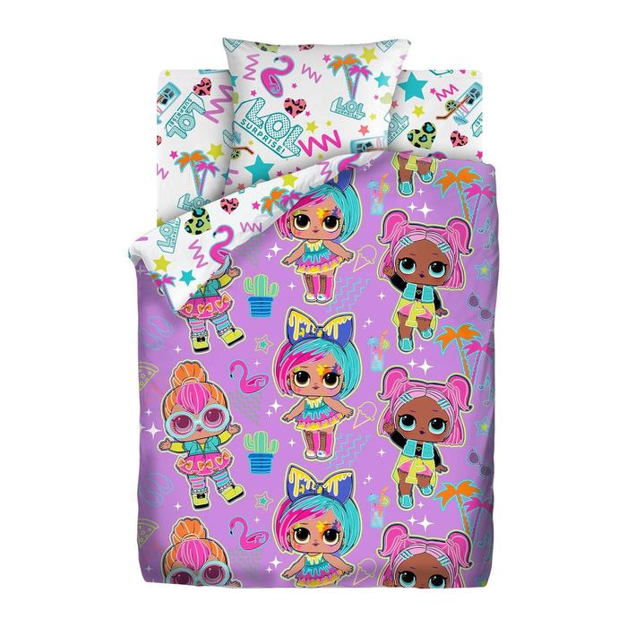 

Детское постельное бельё 1.5 L.O.L.Surprise! Neon Glow, 143х215, 150х214, 70х70 см