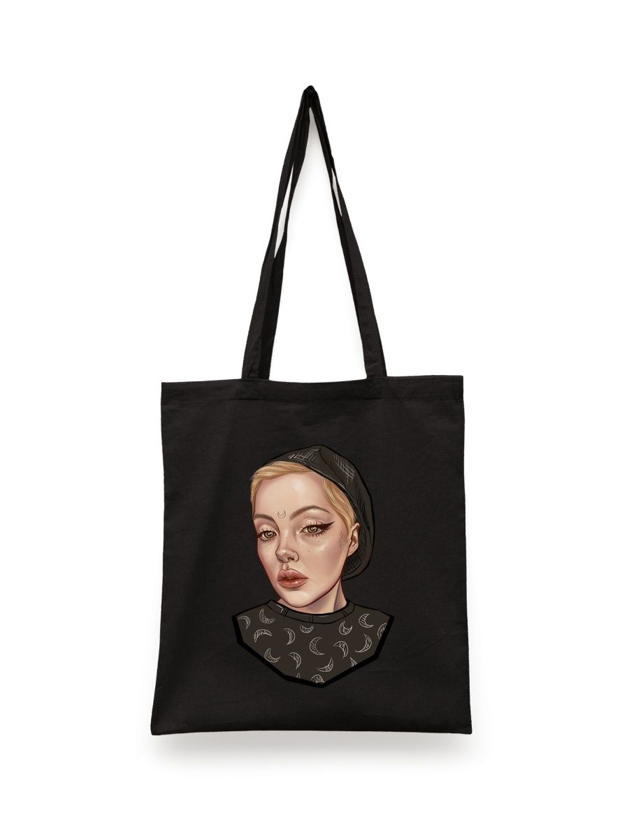 

Шоппер унисекс СувенирShop Даша Каплан 2, черный, Даша Каплан 2