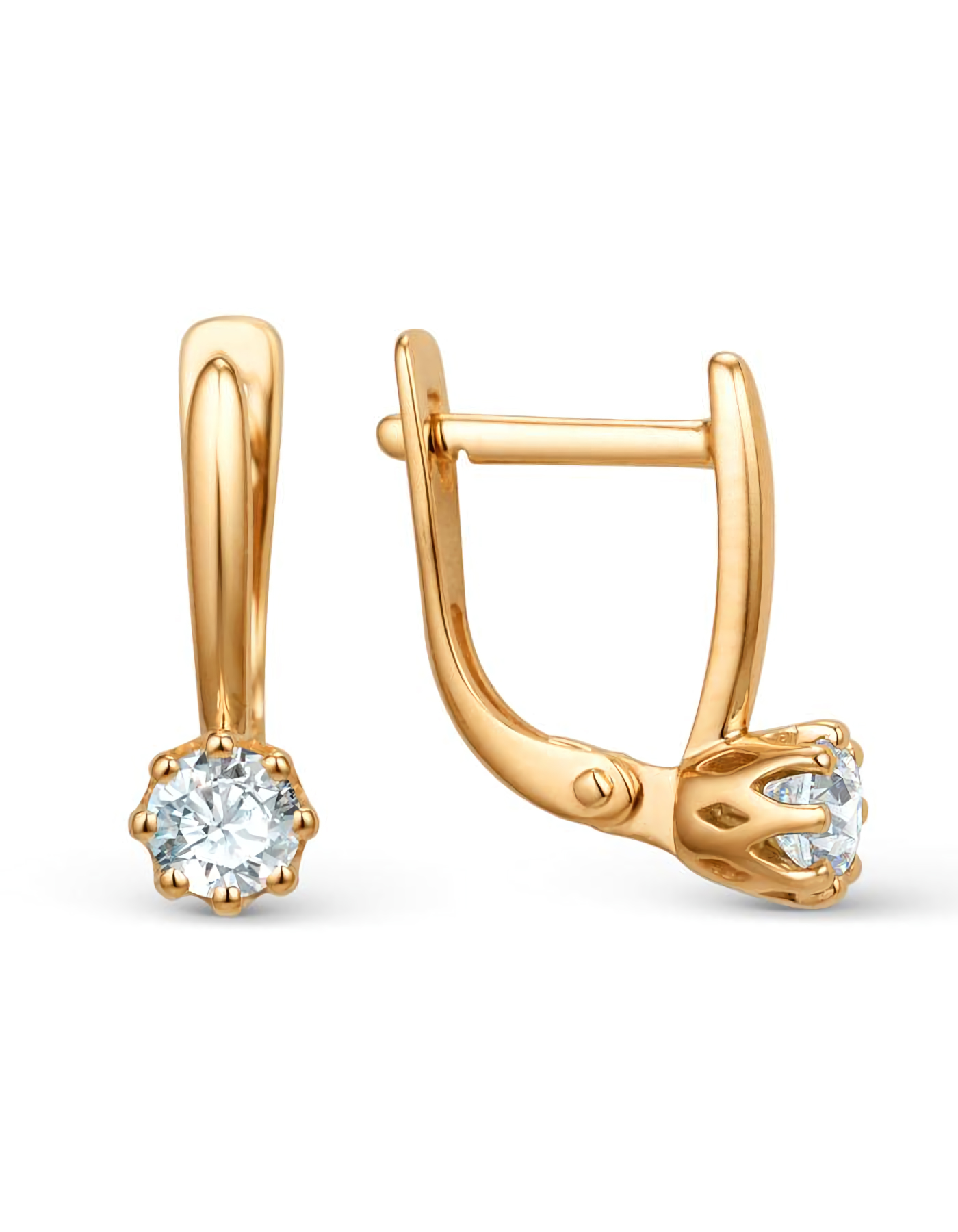 

Серьги из золота TEO MAORI 9002435-1100, фианит, 9002435-1100
