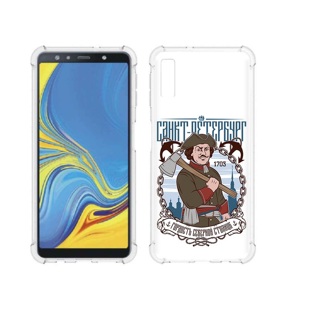 Чехол MyPads Tocco для Samsung Galaxy A7 (2018) Петр первый (PT95255.558.134)
