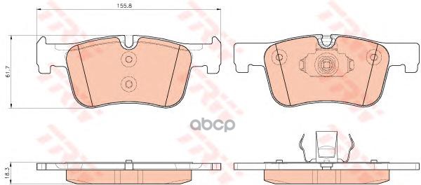 

Колодки Тормозные Bmw 1 (F21),3 (F30) Передние (4Шт.) Trw Gdb1934