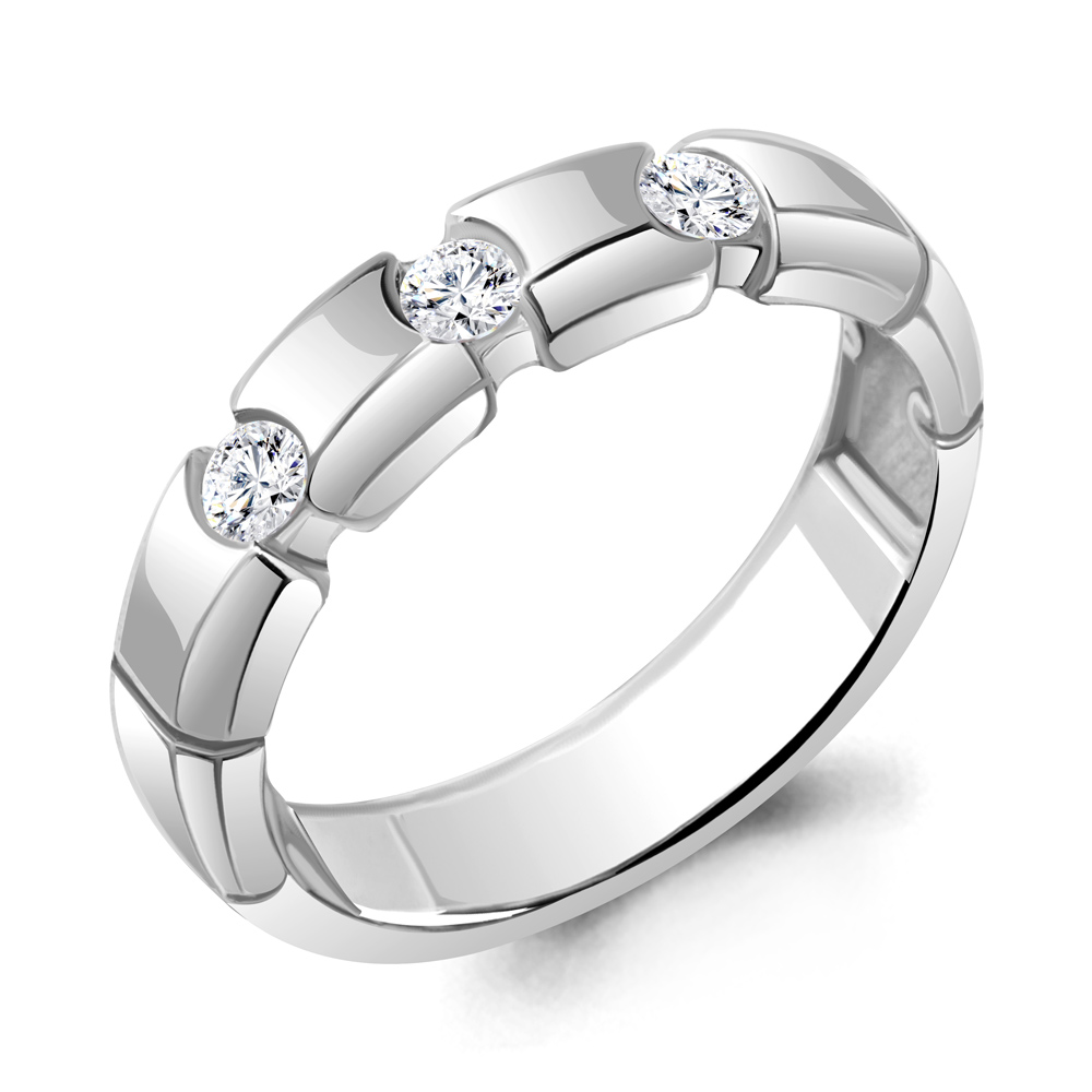 

Кольцо из серебра с фианитом Aquamarine Aquamarine 67703А_925_р р. 22, 67703А_925_р