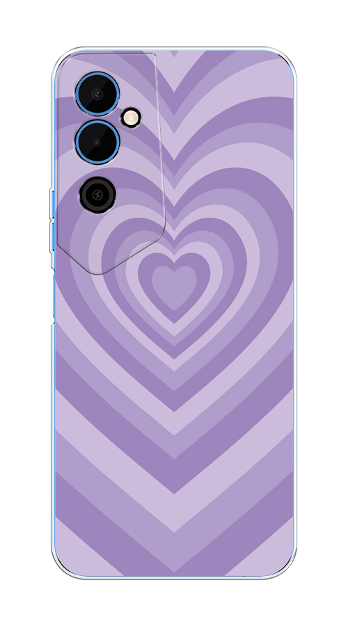 

Чехол на Tecno Pova Neo 2 "Violet heart latte", Фиолетовый, 302450-1