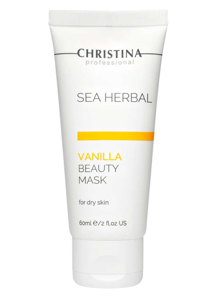 Маска для лица Christina Sea Herbal Beauty Mask Vanilla 60 мл набор flextravel с наклейкой из экокожи темно зеленый 3 шт по 50 мл