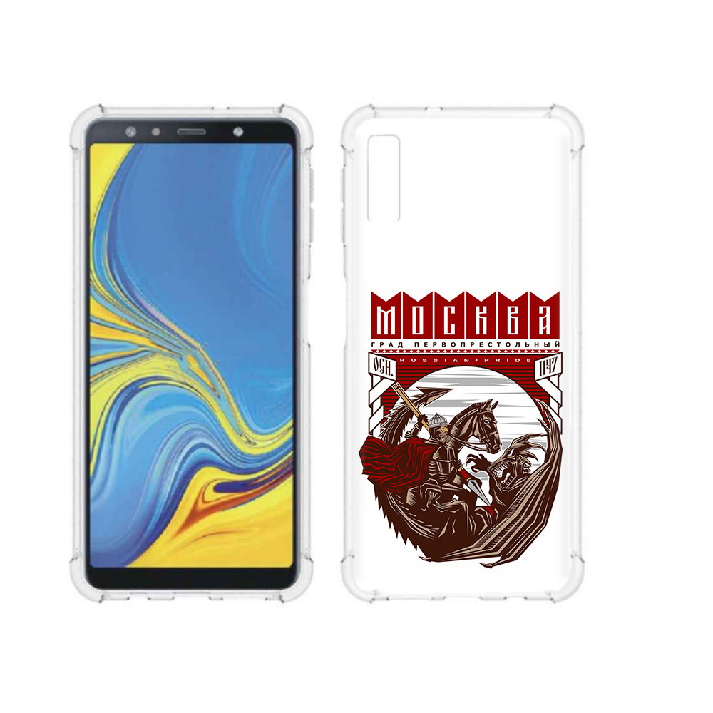 

Чехол MyPads Tocco для Samsung Galaxy A7 (2018) Москва Россия (PT95255.558.122), Прозрачный, Tocco