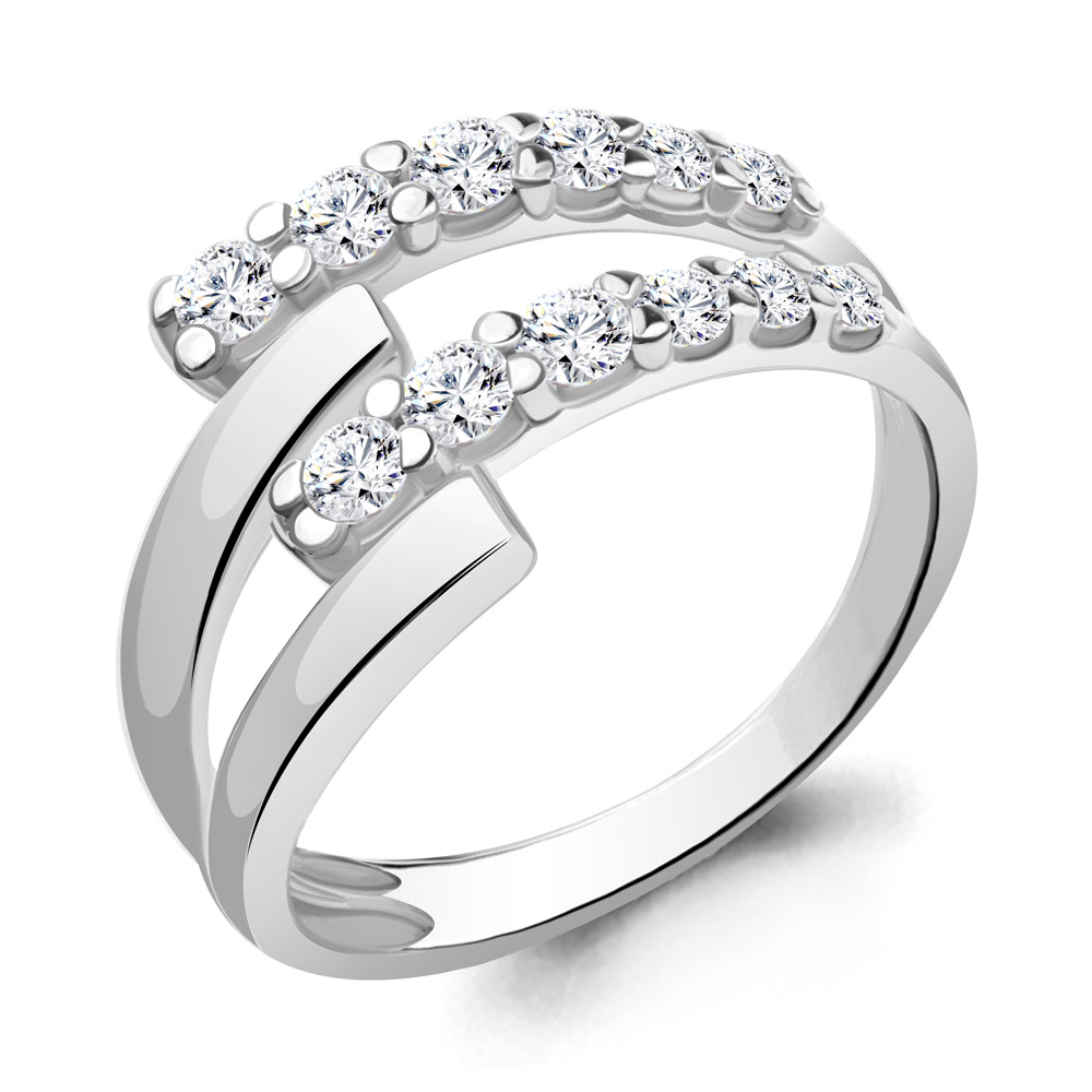 

Кольцо из серебра с фианитом Aquamarine Aquamarine 67702А_925_р р. 18, 67702А_925_р
