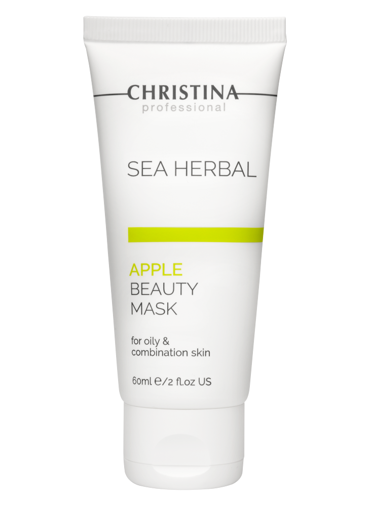Маска для лица Christina Sea Herbal Beauty Mask 60 мл набор flextravel с наклейкой из экокожи темно зеленый 3 шт по 50 мл