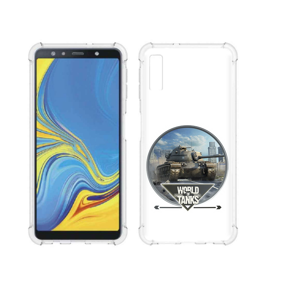 

Чехол MyPads Tocco для Samsung Galaxy A7 (2018) Мир танков (PT95255.558.119), Прозрачный, Tocco