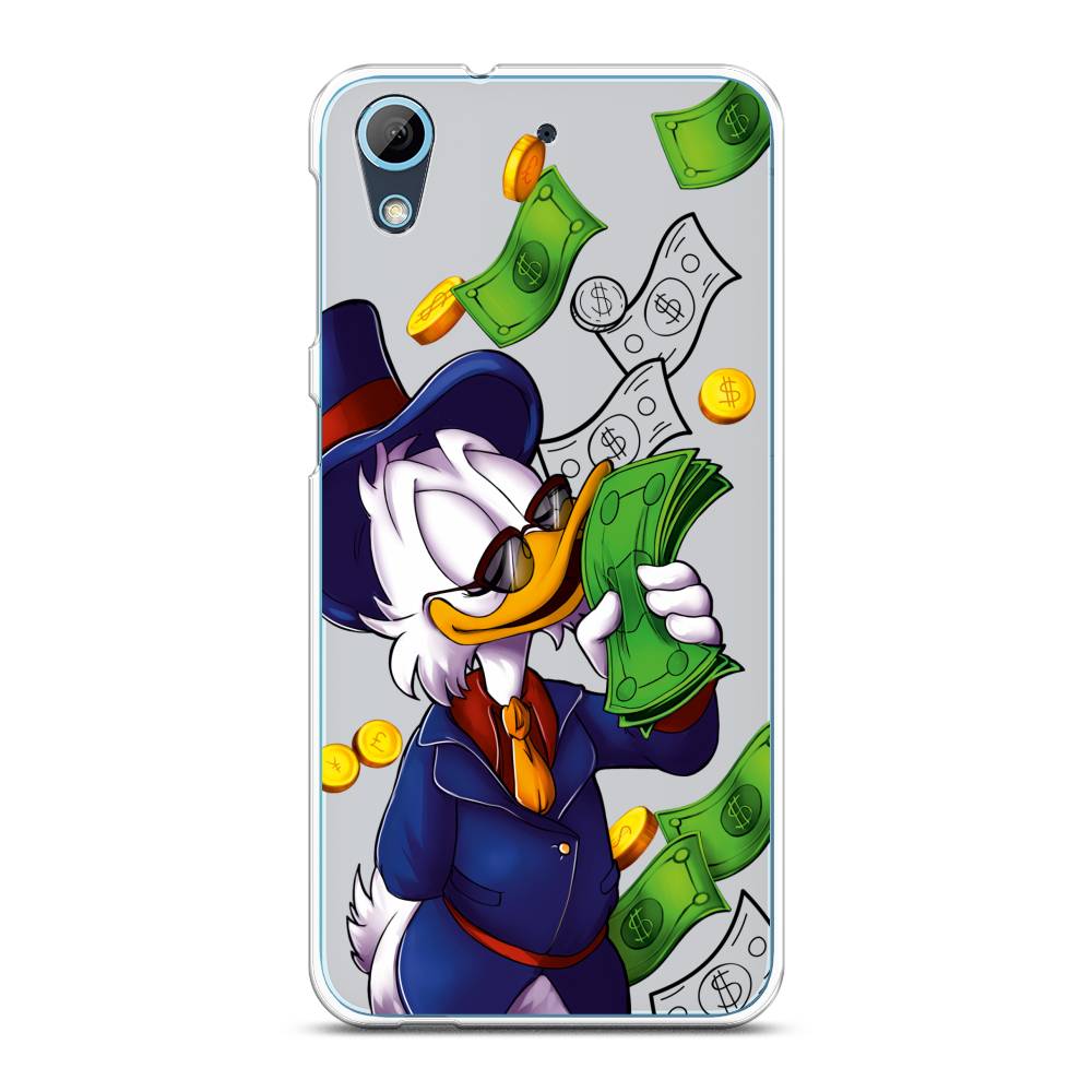 

Чехол на HTC Desire 626 "Scrooge McDuck with Money", Синий;зеленый;белый, 101350-6