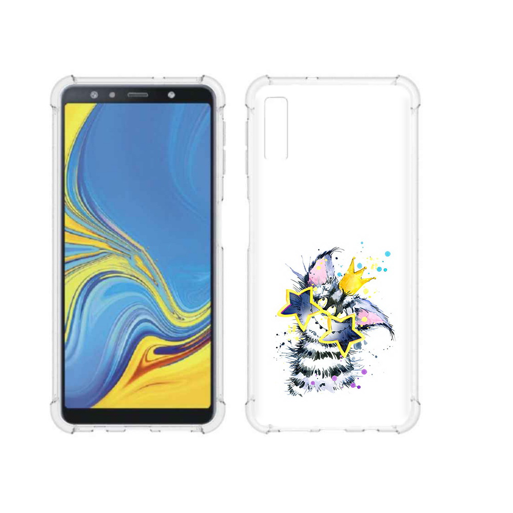 

Чехол MyPads Tocco для Samsung Galaxy A7 (2018) Мартовский Нуся (PT95255.558.114), Прозрачный, Tocco