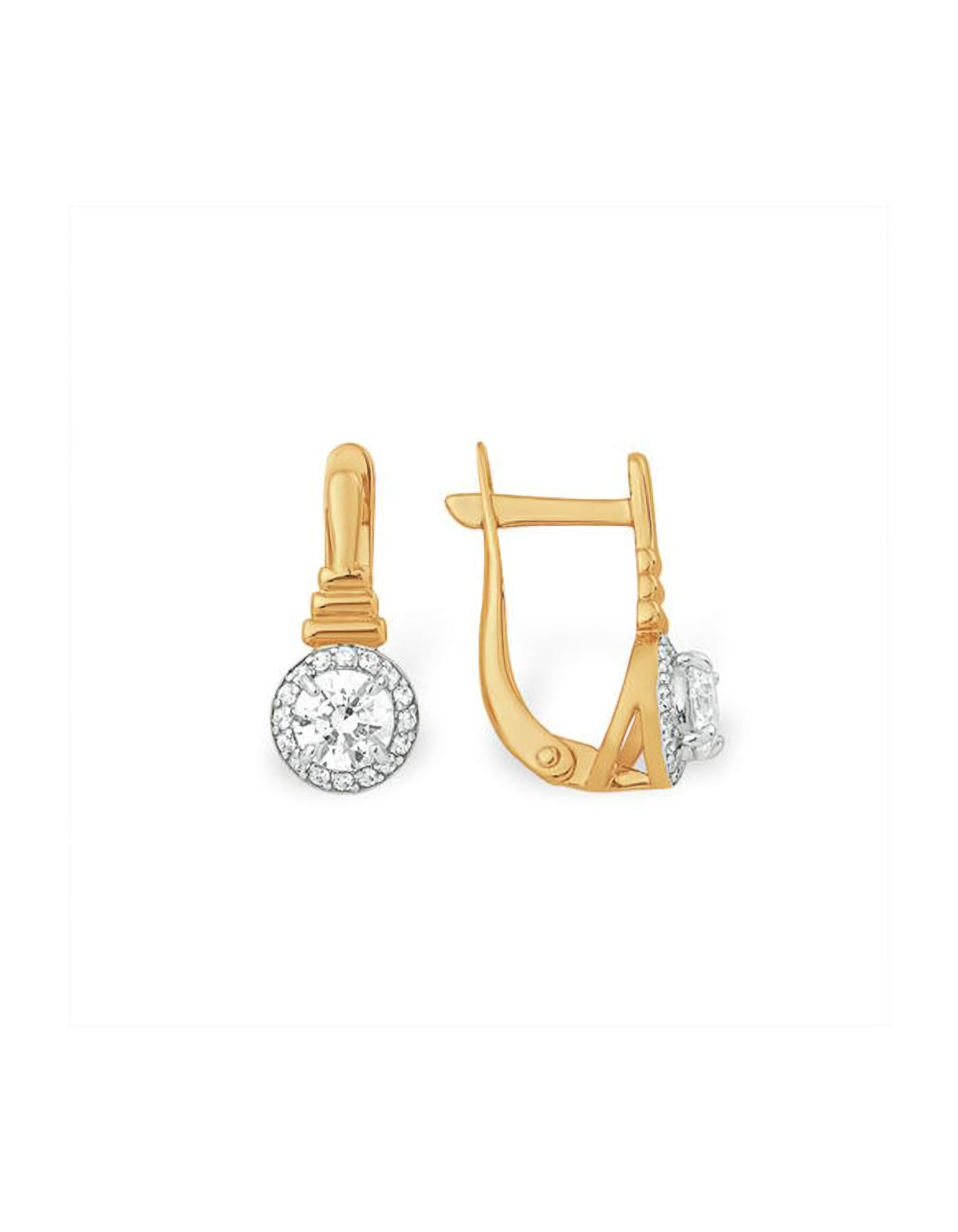 

Серьги из золота TEO MAORI 9С1328034, фианит, 9С1328034