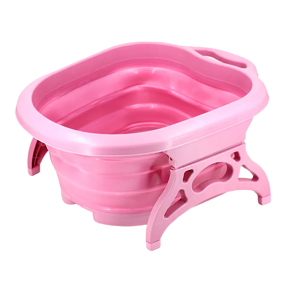 Ванночка для педикюра BYFASHION Foot SPA складная розовая коробка для ов складная розовая счастье ждет тебя 17 × 13 × 7 см