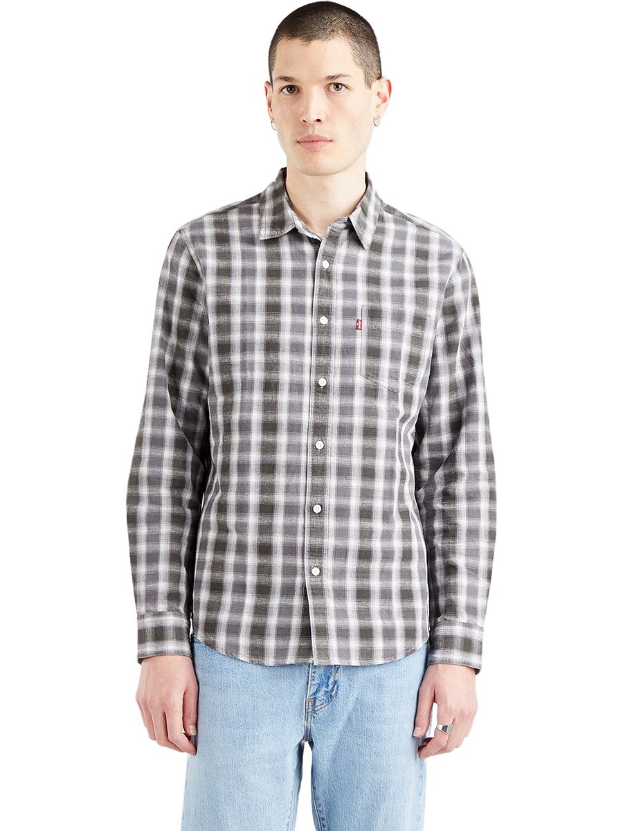 

Рубашка мужская Levi's 85748-0116 серая 2XL, 85748-0116