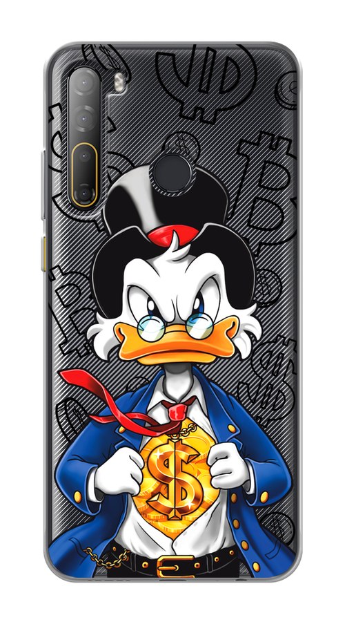 

Чехол на HTC Desire 20 Pro "Scrooge Goldman", Черный;белый;синий, 102750-1