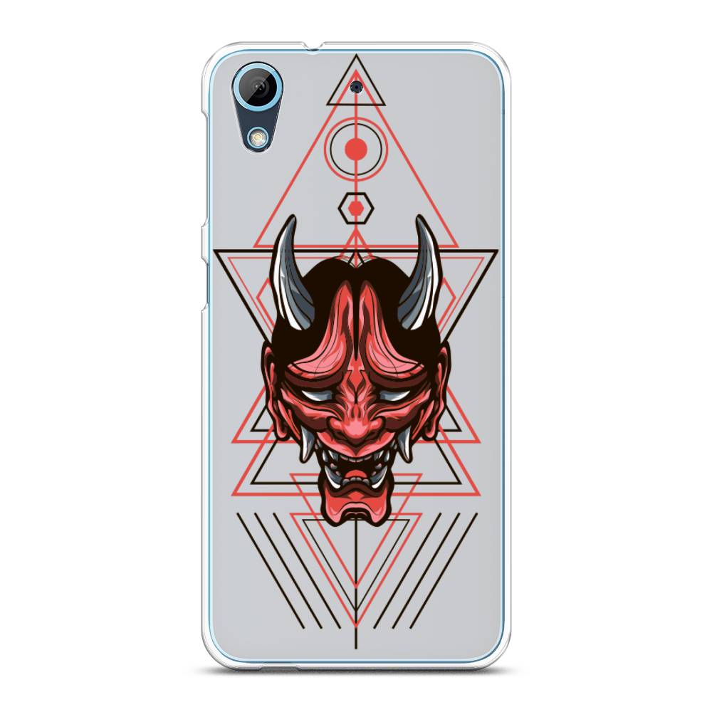 

Чехол на HTC Desire 626 "Hanya Oni mask", Серый;красный;черный, 101350-4