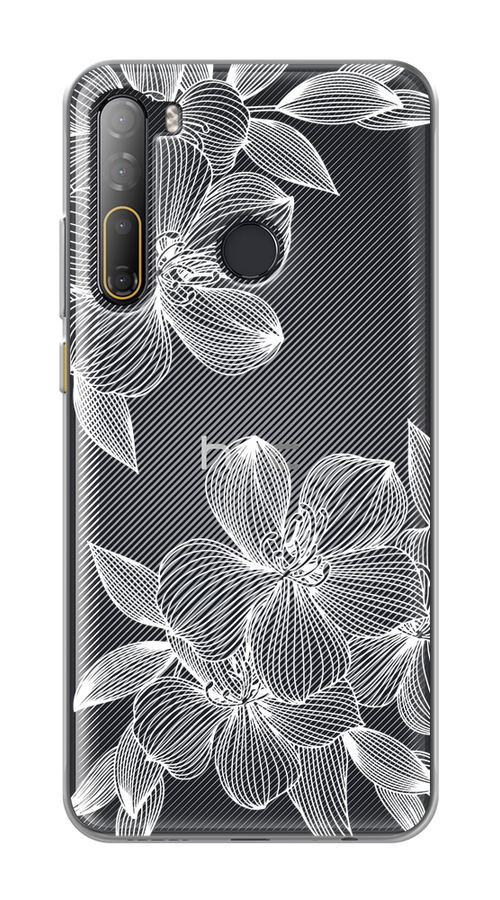

Чехол на HTC Desire 20 Pro "Крокус", Белый;прозрачный, 102750-1