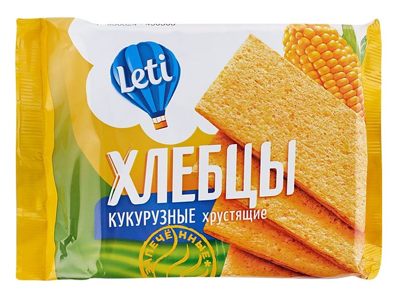 фото Хлебцы кукурузные leti запеченные 60 г