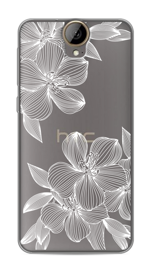 

Чехол на HTC One E9 Plus "Крокус", Белый;прозрачный, 102250-1