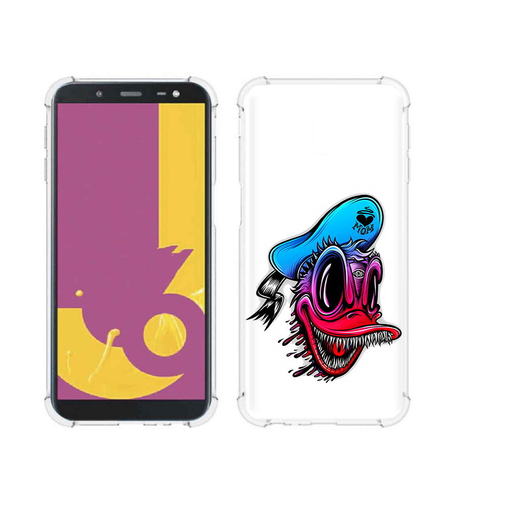 

Чехол MyPads Tocco для Samsung Galaxy J6+ (2018) Дональд (PT119175.557.71), Прозрачный, Tocco