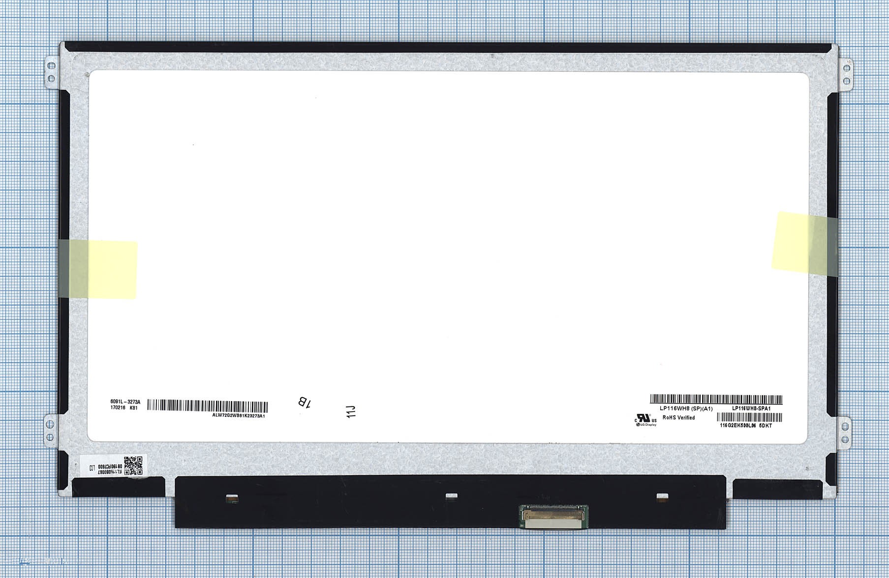 

Матрица ОЕМ для ноутбука LP116WH8(SP)(A1), совместимая с p/n: LP116WH8(SP)(A1)