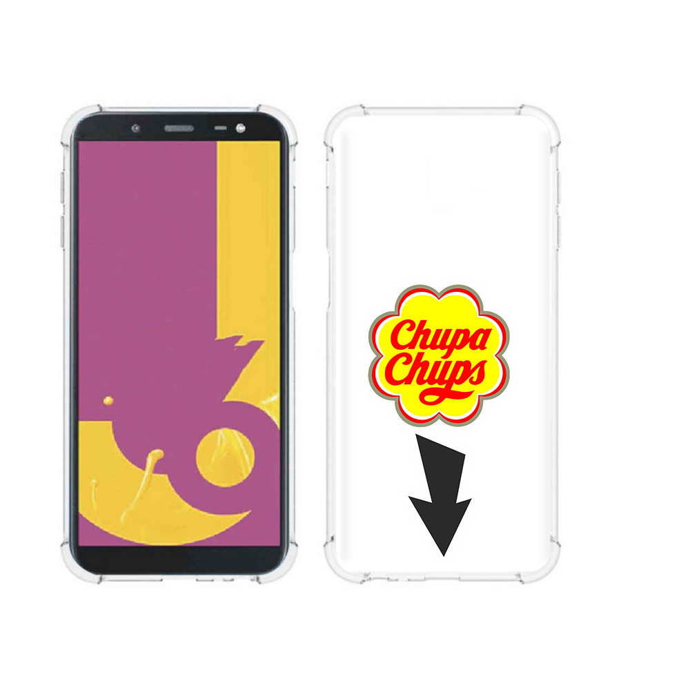 

Чехол MyPads Tocco для Samsung Galaxy J6+ (2018) чупа чупс (PT119175.557.694), Прозрачный, Tocco