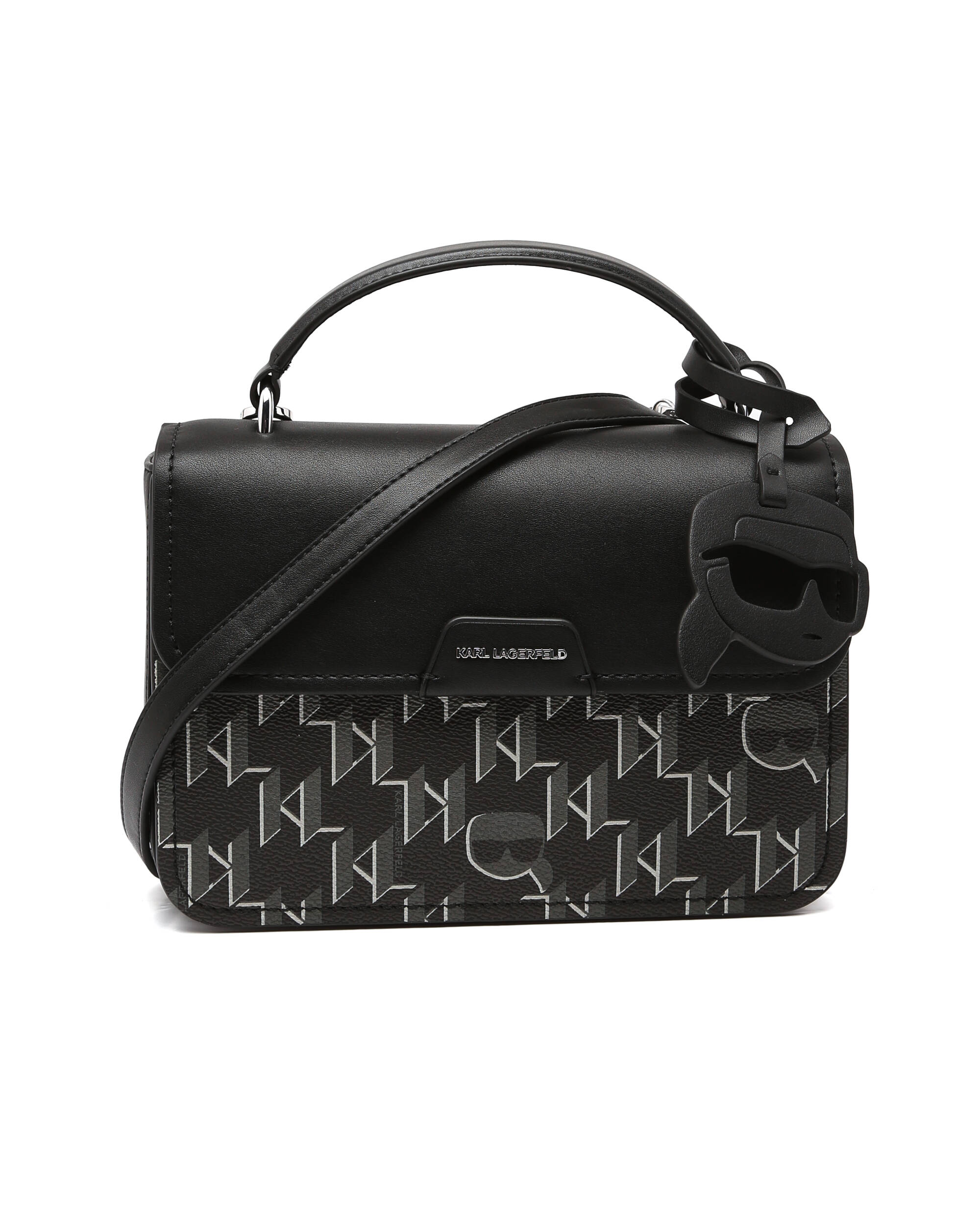 Сумка женская Karl Lagerfeld Ikonik 2.0, black monogram Китай черный