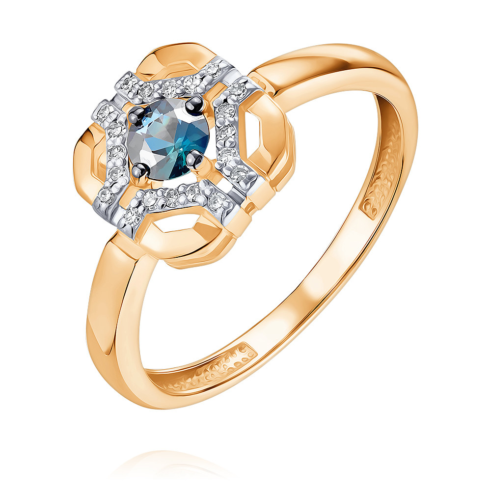 

Кольцо из золота р.  ADAMAS 14040479/01-А50ДЧ-432, сапфир\бриллиант, 14040479/01-А50ДЧ-432