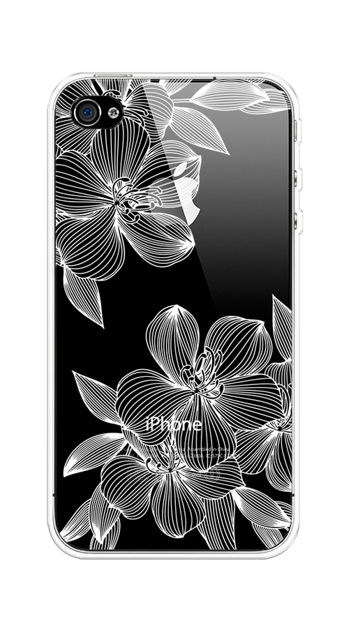 

Чехол на Apple iPhone 4/4S "Крокус", Белый;прозрачный, 10150-1