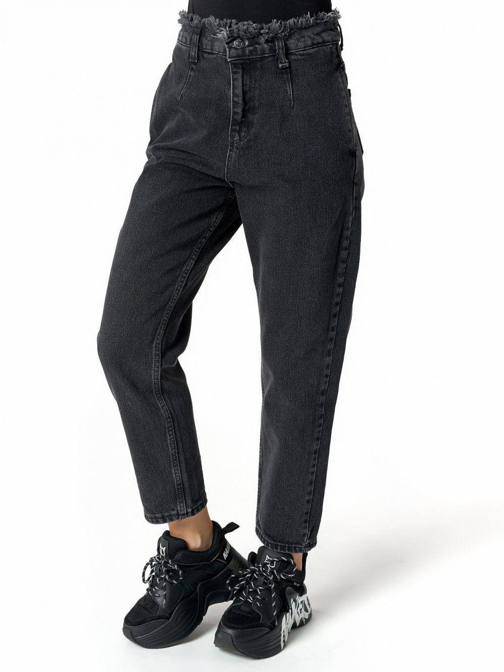 

Джинсы женские NoBrand AD816-1 серые L; XL, AD816-1